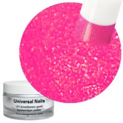 Universal Nails Pinkki Helmiäinen UV glittergeeli 10 g
