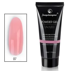 NC Fengshangmei #07 Pink Powder Polygel UV/LED geeli 50 mL