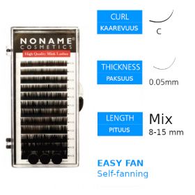Noname Cosmetics Easy Fan Volyymiripset C 0.05 / 8-15mm