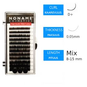 Noname Cosmetics Volyymiripset D+ 0.05 / 8-15mm