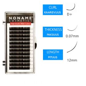 Noname Cosmetics Volyymiripset D+ 0.07 / 12mm