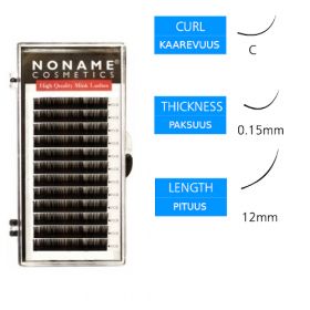 Noname Cosmetics Pidennysripset C 0.15 / 12mm
