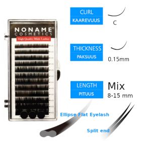 Noname Cosmetics Ellipse Flat Pidennysripset C 0.15 / 8-15mm