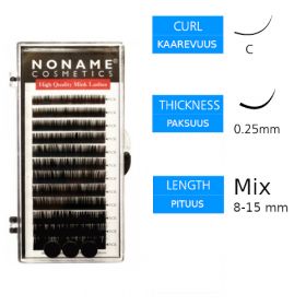 Noname Cosmetics Pidennysripset C 0.25 / 8-15mm