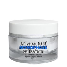Universal Nails Valkoinen Monophase UV/LED geeli 10 g