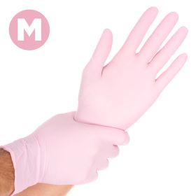NC Pink Nitrile Gloves Nitriilikäsineet M 100 kpl