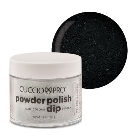 Cuccio Black Glitter Dip Powder Polish dippipuuteri 45 g