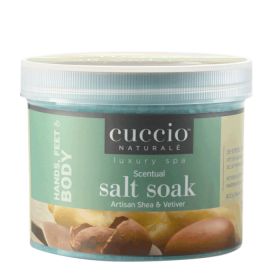 Cuccio Naturalé Artisan Shea & Vetiver Scentual Salt Soak jalkakylpysuola 822 g