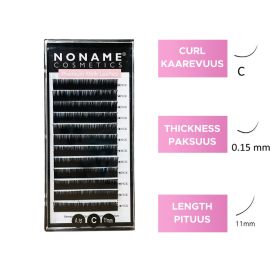 Noname Cosmetics Pidennysripset C 0.15 / 11mm