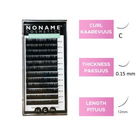 Noname Cosmetics Pidennysripset C 0.15 / 12mm