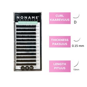 Noname Cosmetics Pidennysripset D 0.15 / 10mm