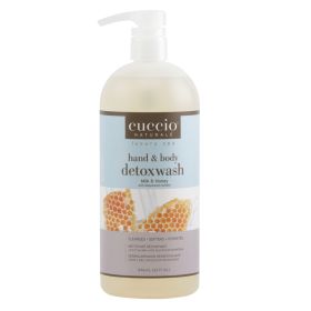 Cuccio Naturalé Hand & Body Detoxwash Milk & Honey käsi- ja vartalosaippua 946 mL