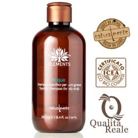 Naturalmente Elements Acqua shampoo rasvoittuvalle hiuspohjalle 250 mL