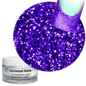 Universal Nails Loistava Violetti UV glittergeeli 10 g