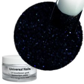 Universal Nails Maaginen Musta/Sininen UV glittergeeli 10 g