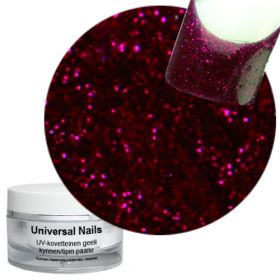 Universal Nails Hieno Rubiini UV glittergeeli 10 g