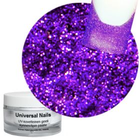 Universal Nails Violetti UV glittergeeli 10 g