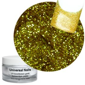 Universal Nails Kulta UV glittergeeli 10 g