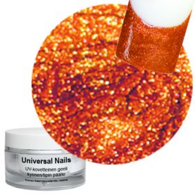 Universal Nails Kastanja UV glittergeeli 10 g