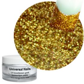 Universal Nails Intensiivinen Kulta UV glittergeeli 10 g