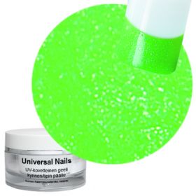 Universal Nails Neon Vihreä UV glittergeeli 10 g