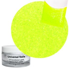 Universal Nails Neon Keltainen UV/LED glittergeeli 10 g