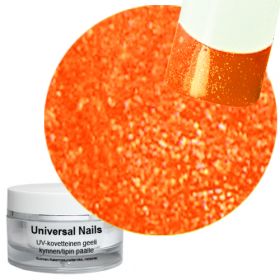 Universal Nails Neon Mandariini UV/LED glittergeeli 10 g