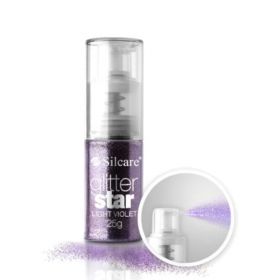 Silcare #07 Light Violet Glitter Star glittersuihke 25 g