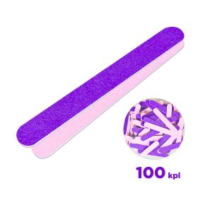 Universal Nails Mini Nail File 150/150 Kynsiviila Mini Violetti-Pinkki 100 kpl