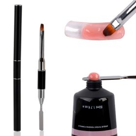Noname Cosmetics Powder Polygel 2-päinen #8 pensseli/työkalu