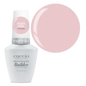 Cuccio Sassy Pink Brush-On Colour Builder With Calcium LED/UV geeli 13 mL
