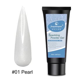 NC Fengshangmei #01 Pearl Powder Polygel UV/LED geeli 50 mL