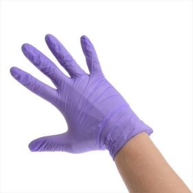 Universal Nails Med-Comfort Purple Vitril Examination Gloves Vitriilikäsineet S 100 kpl